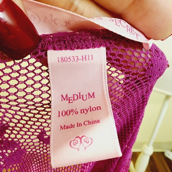 Victoria's Secret magenta lace slip lengerie size S - Picture 7 of 9